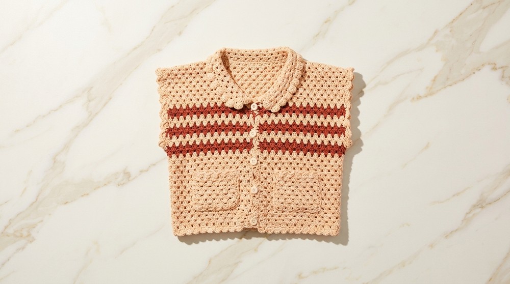 Polo Shirt CROCHET TUTORIAL by belina beginner friendly one stitch dc only 7