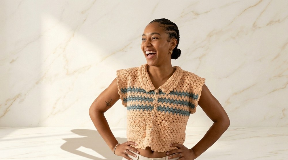 Polo Shirt CROCHET TUTORIAL by belina beginner friendly one stitch dc only 9