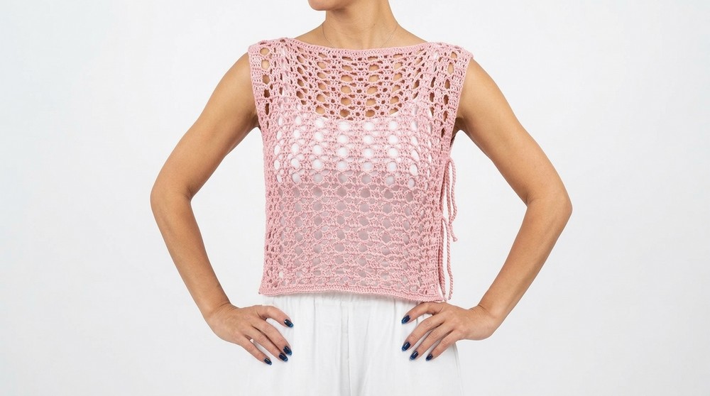 SIDE KNOT CROCHET TOP 2