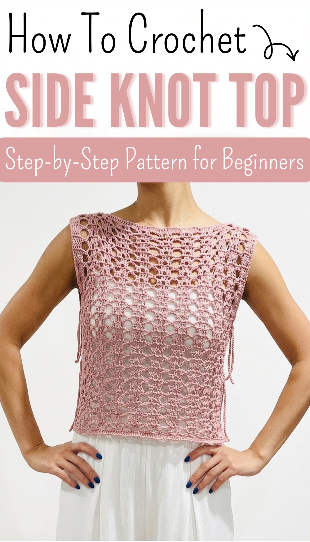 SIDE KNOT CROCHET TOP 7