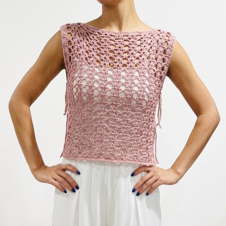 SIDE KNOT CROCHET TOP 8