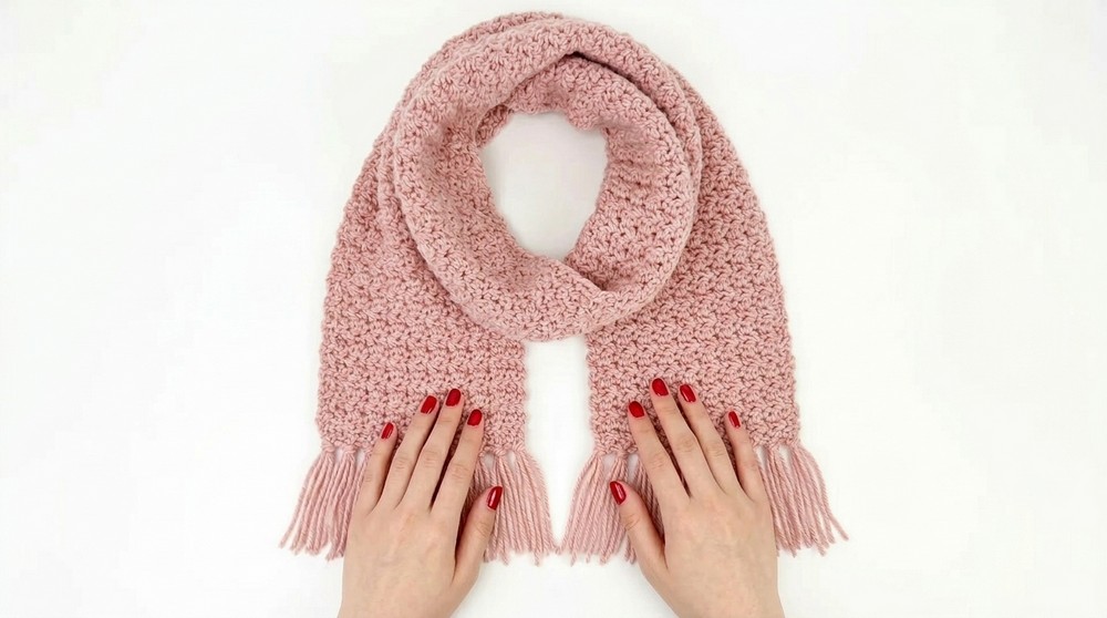 Simple Crochet Scarf for Women Easy Scarf Crochet Pattern 2