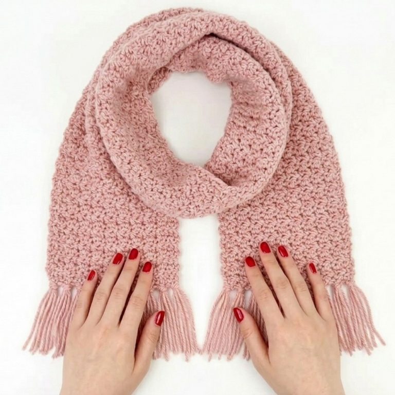 Simple Crochet Scarf for Women Easy Scarf Crochet Pattern 8