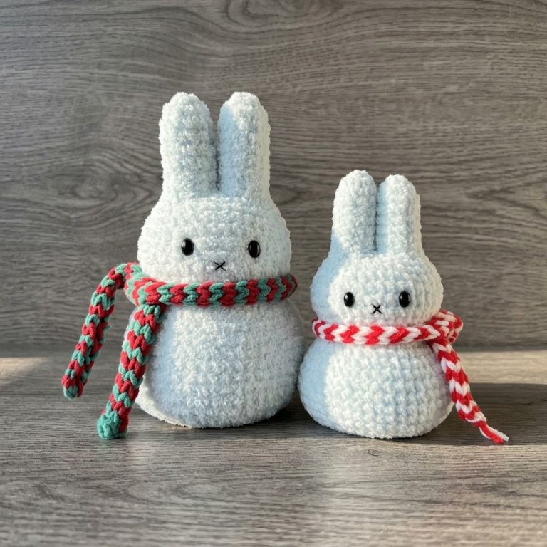 Whimsical Free Crochet Snowy Miffy Bunny Pattern