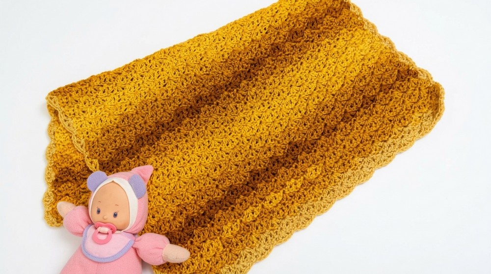 Learn To Crochet The Spring Shells Baby Blanket Crochet Pattern 2