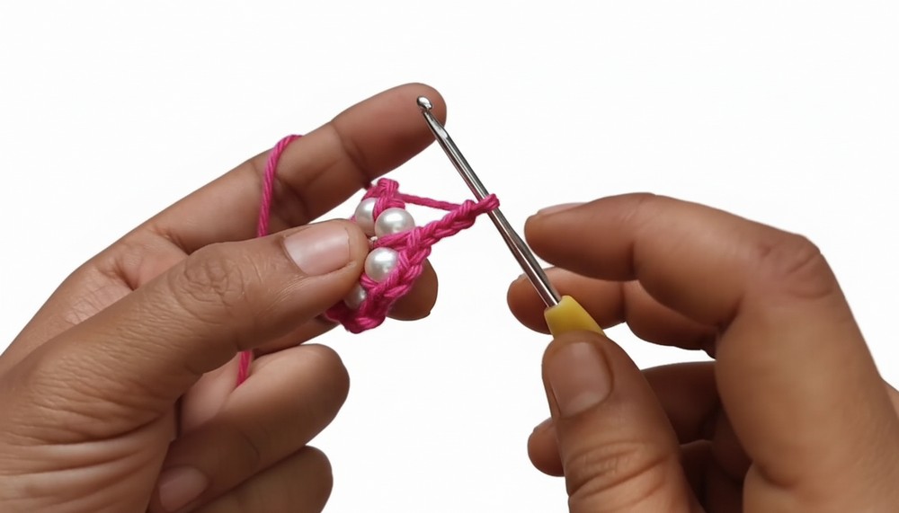Spring Flower Crochet Bloom Puff Stitch + Pearls = Pure Magic 3
