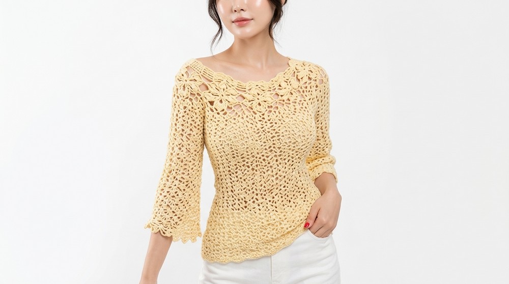 Spring crochet sweater 2