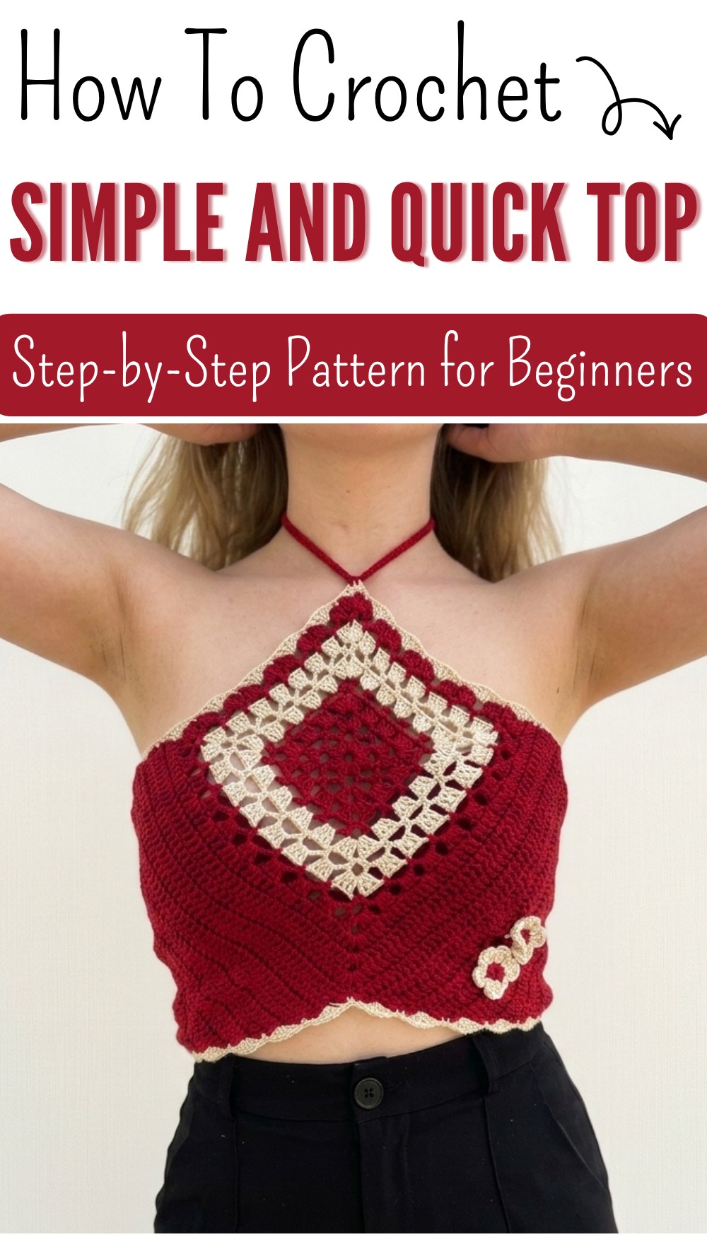 Tutorial Crochet Alba Top 8