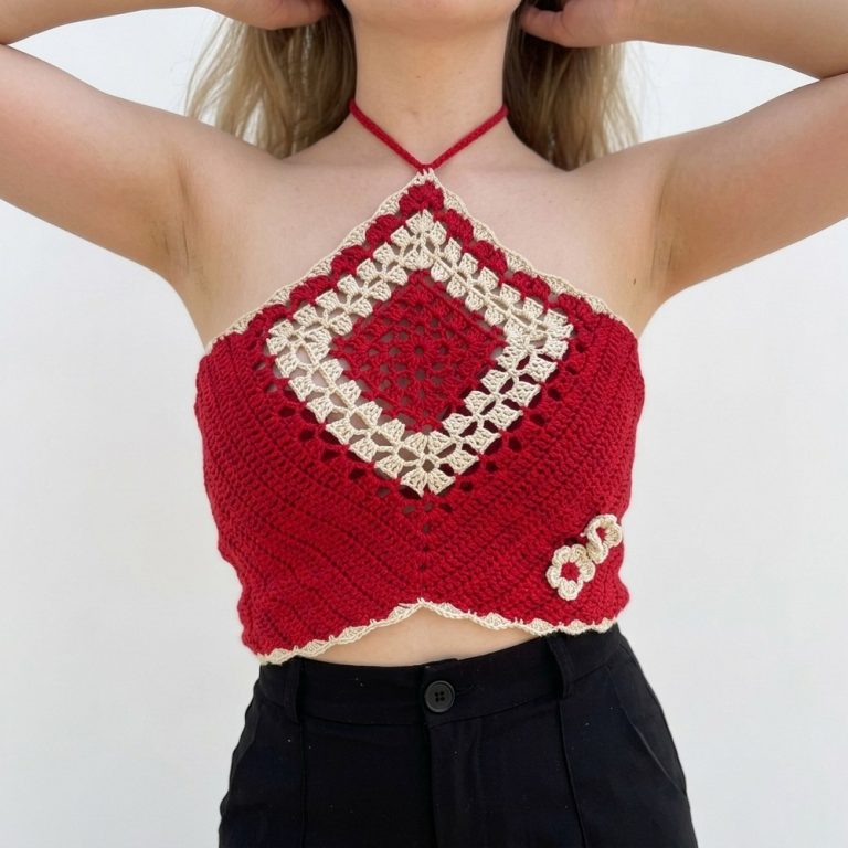 Tutorial Crochet Alba Top 9