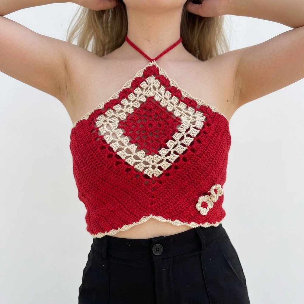 Tutorial Crochet Alba Top 9