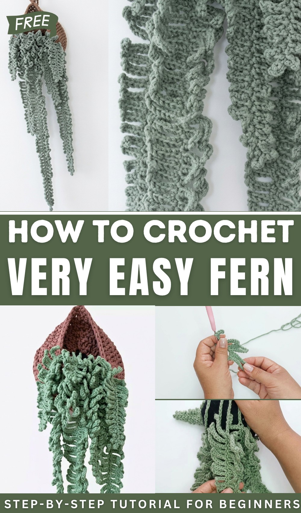 Very Easy Crochet Fern 1