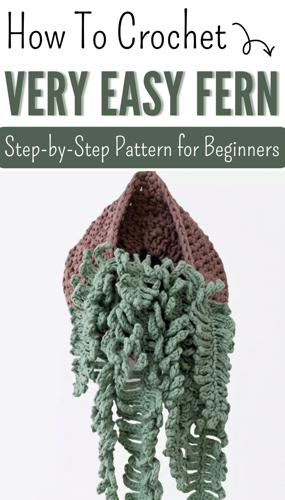 Very Easy Crochet Fern 8