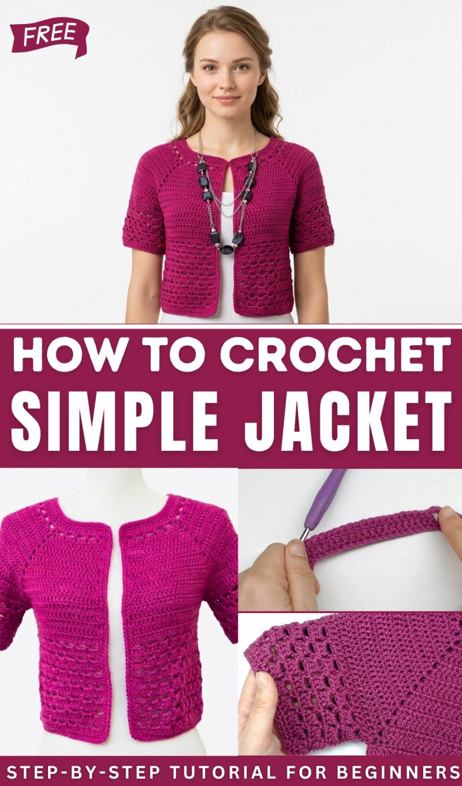 Crochet Jacket Ideas Free Pattern for All Seasons - Red Agape Blog