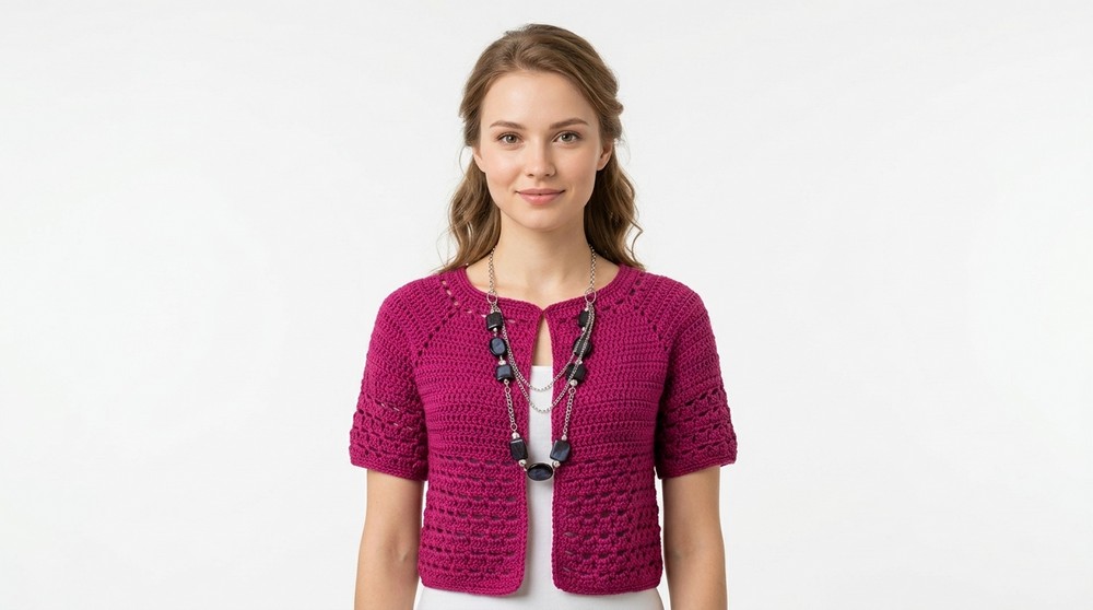 Very simple crochet jacket 2