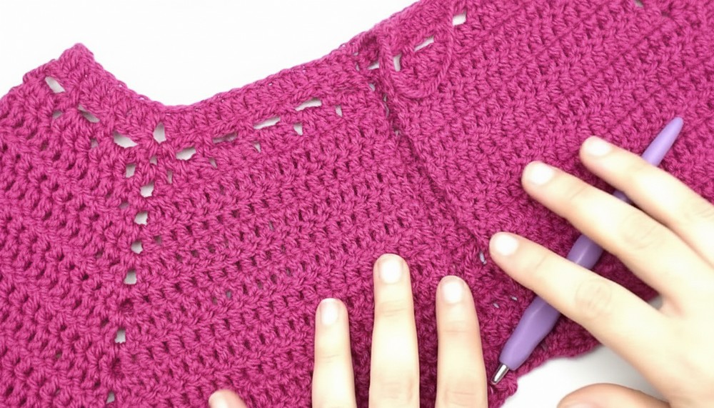 Very simple crochet jacket 5