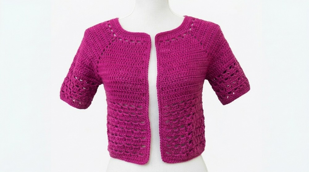 Very simple crochet jacket 9