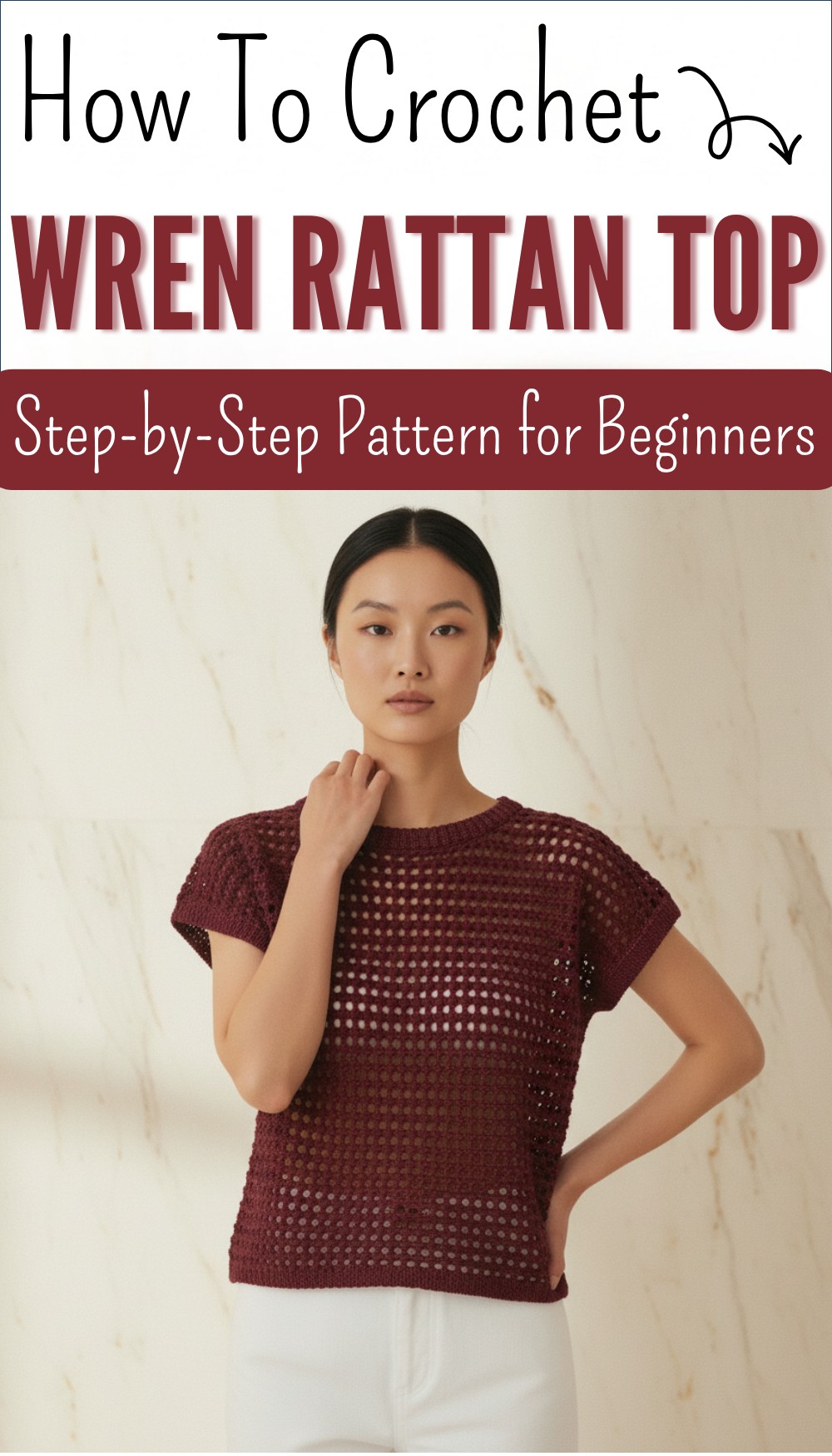 Wren Rattan Top FREE Crochet Pattern Video Tutorial 8
