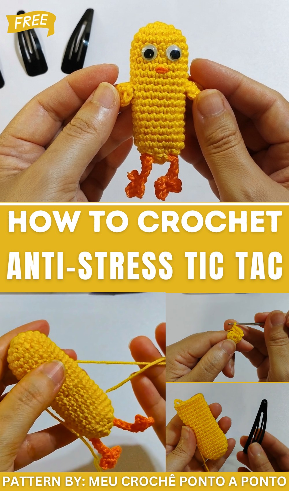 Anti-stress tic tac amigurumi Make it now! 1