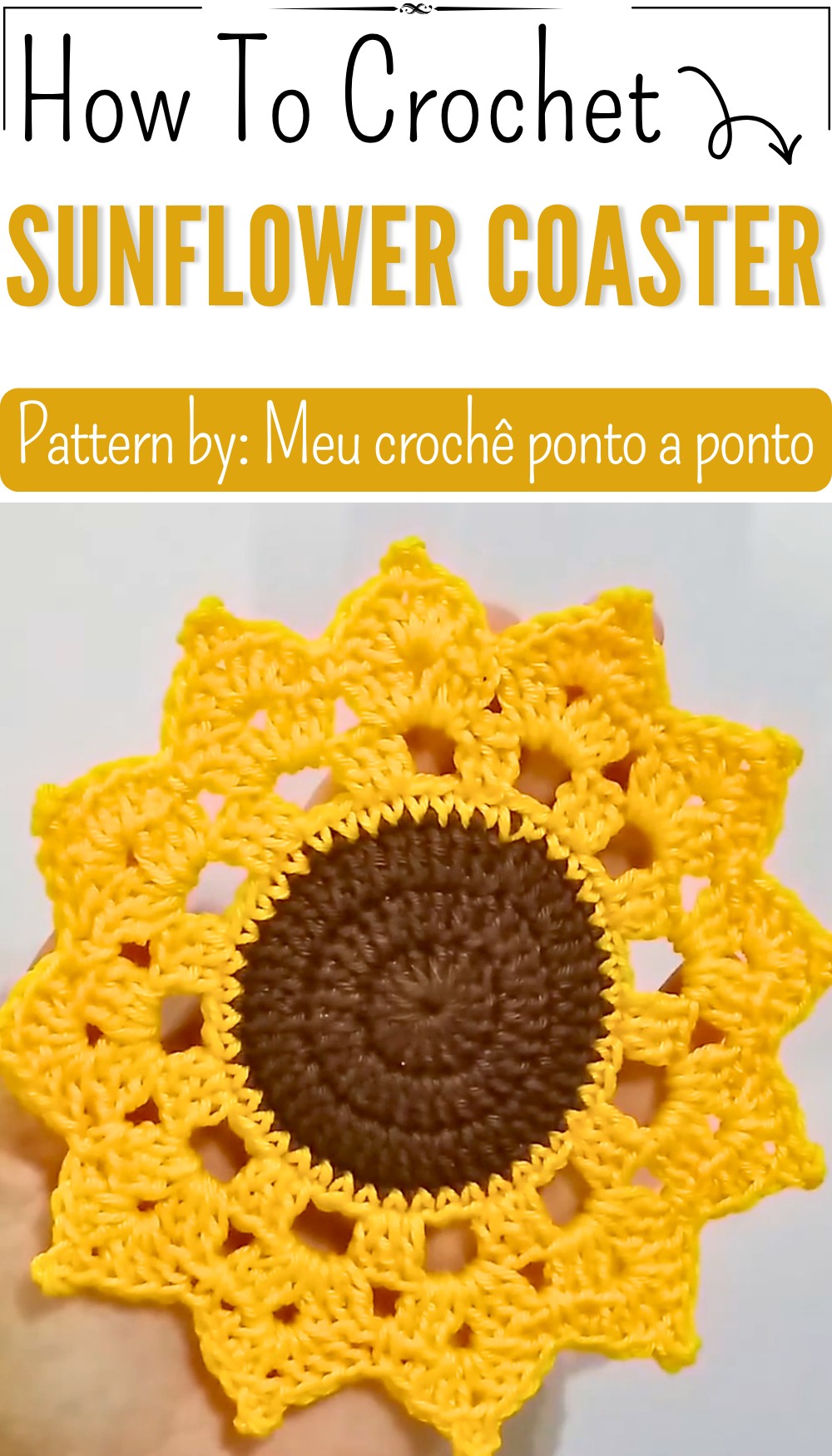 Best sellers! Easy and quick sunflower coaster to make (8)