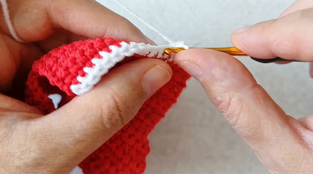 Crochet Christmas Stocking Keychain