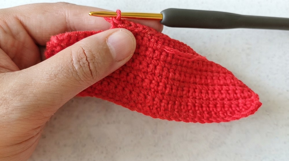 Crochet Christmas Stocking Keychain