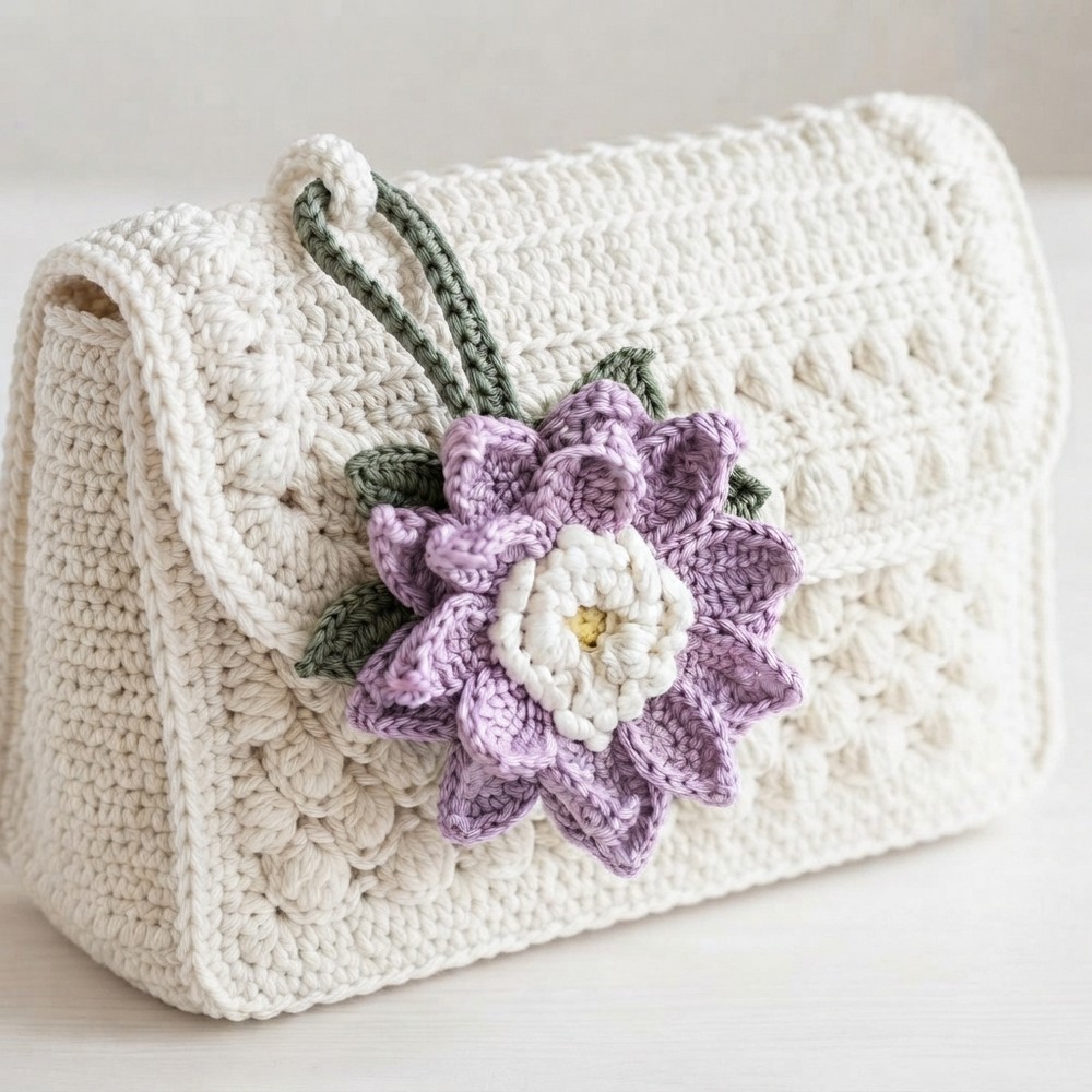 Crochet Cute Flower Keychain Pattern (3)
