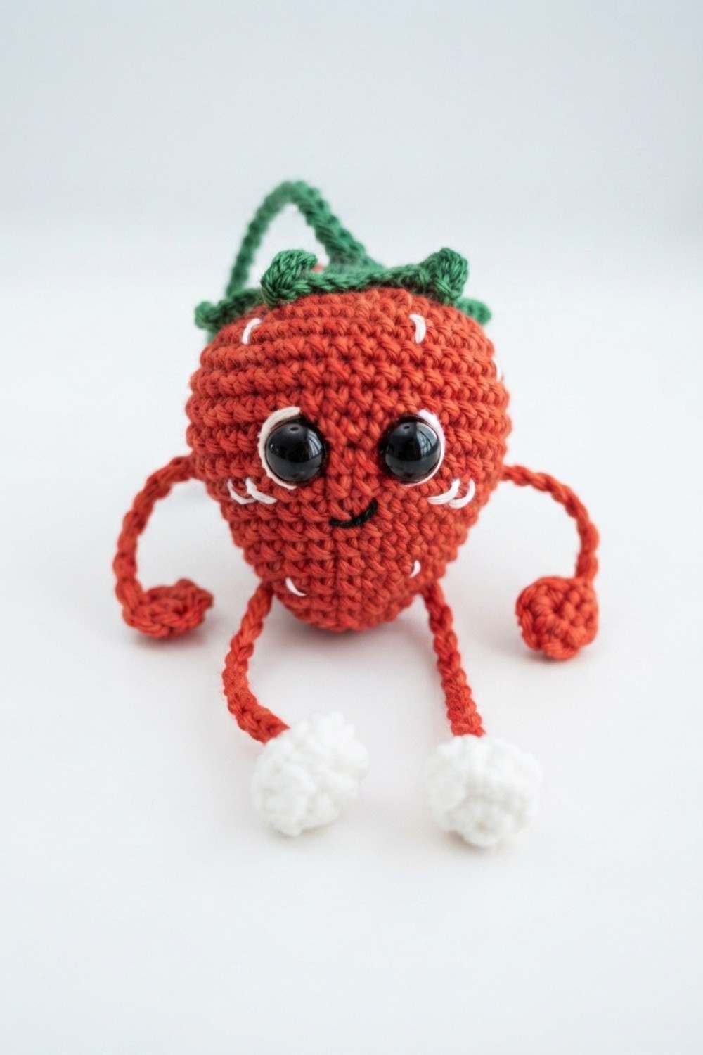 Crochet Cute Strawberry Keychain Pattern (1)