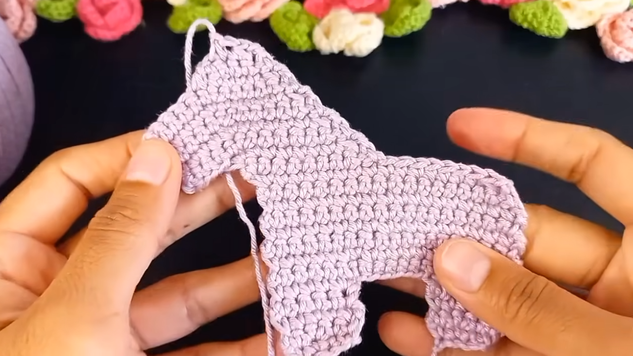 Crochet Cute horse KEYCHAIN
