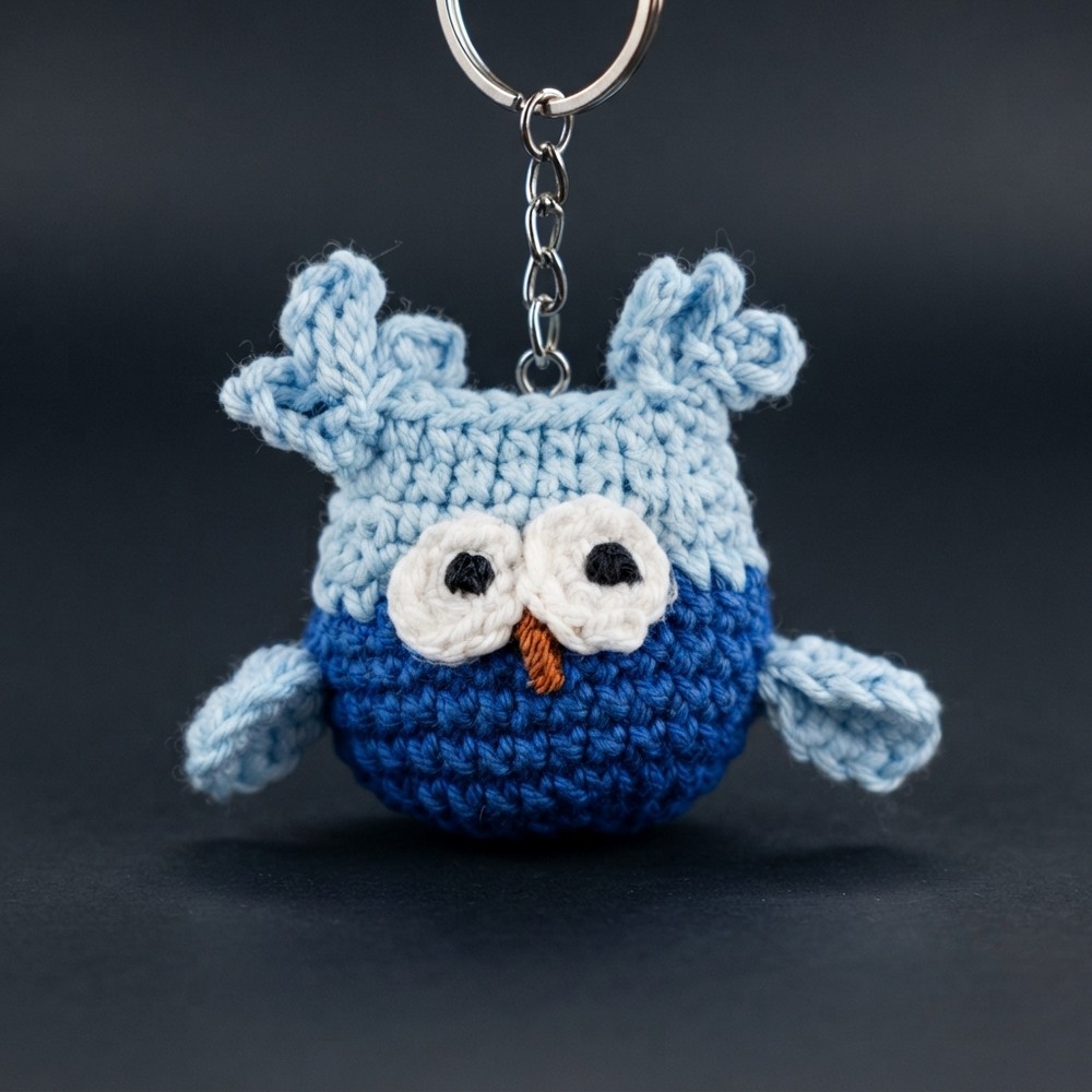 Crochet Cutest Owl Keychain Pattern (3)