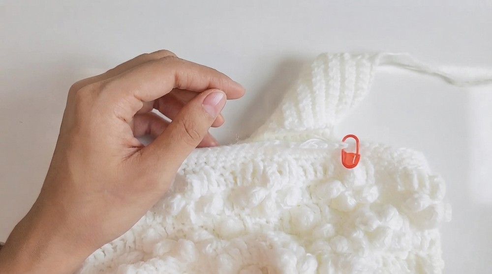Crochet Popcorn Flower Bag Crochet Idea (4)