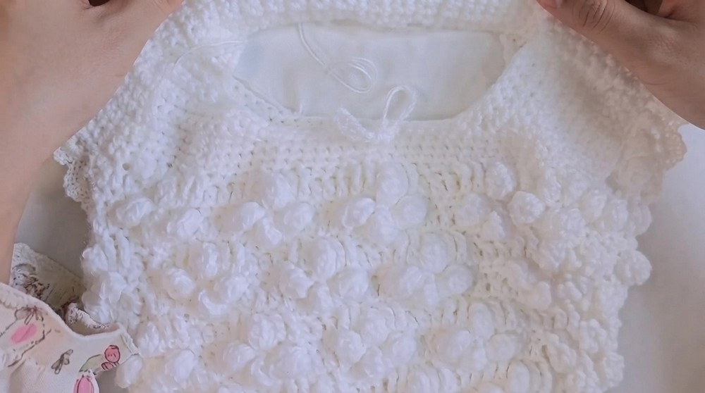 Crochet Popcorn Flower Bag Crochet Idea (6)
