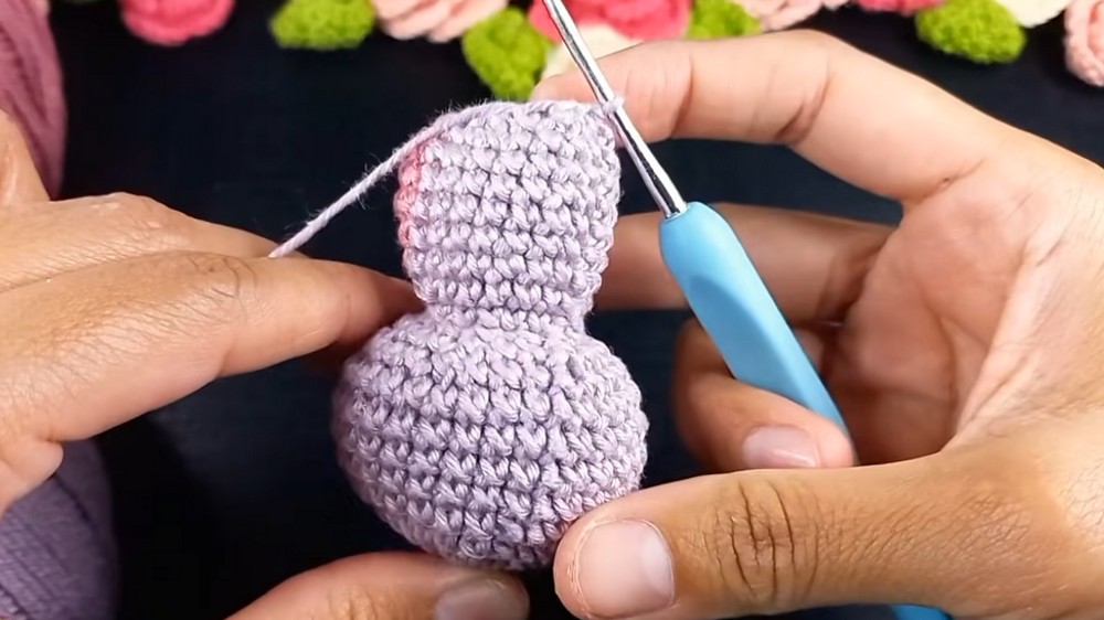 Crochet Seahorse Keychain