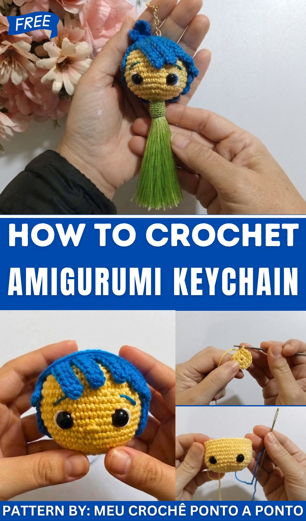 Joyful Amigurumi Keychain (1)