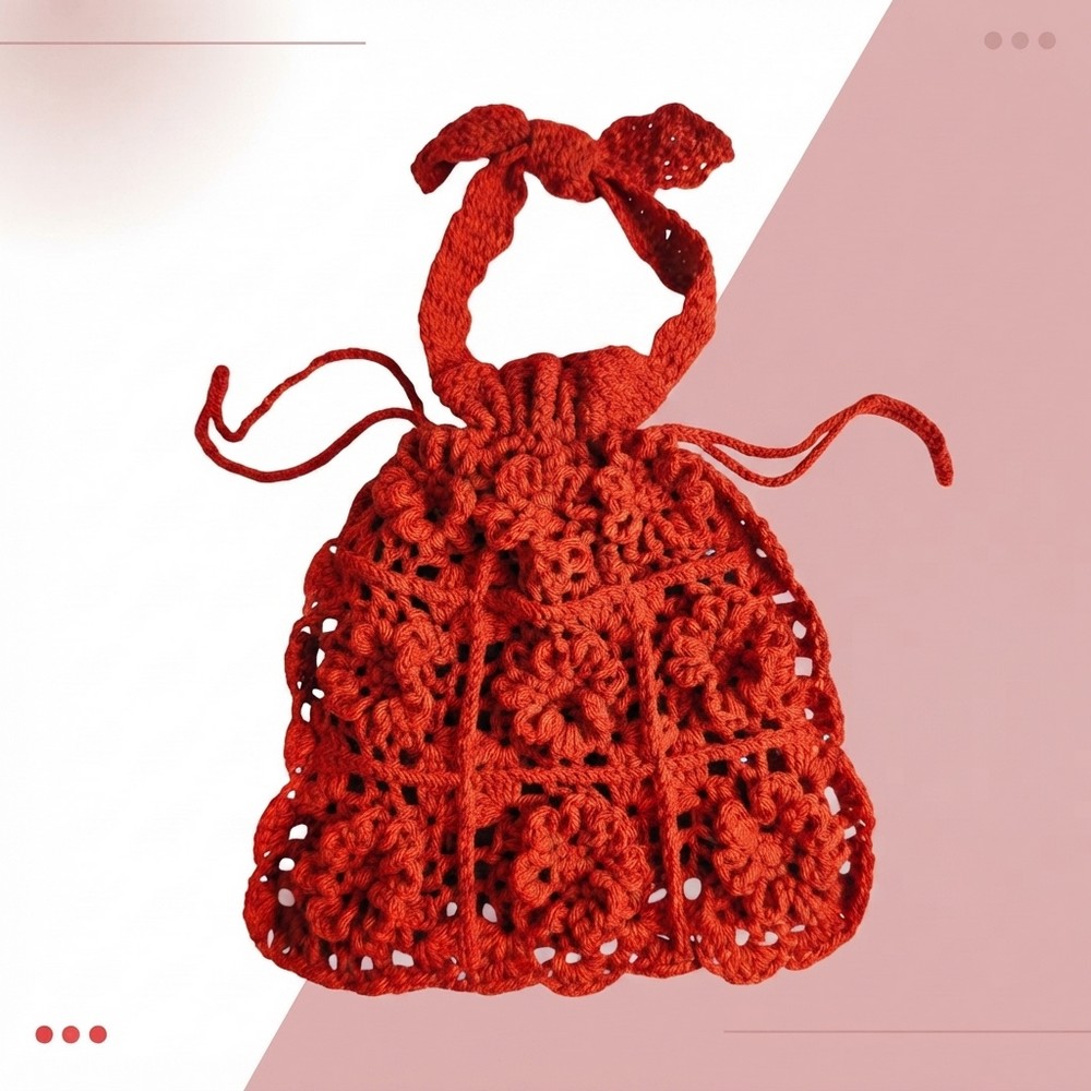 Very Easy Crochet Drawstring Bag Crochet Idea 7Very Easy Crochet Drawstring Bag Crochet Idea 7