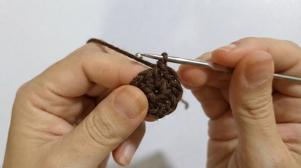 [Very easy] Sunflower crochet earring (3)