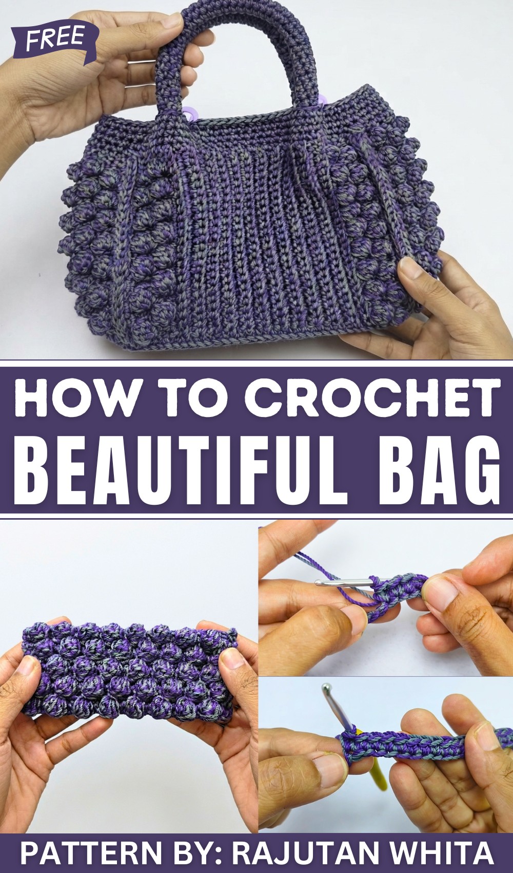 ✨Crochet Bag Tutorial | Latest Beautiful Bubble Stitch