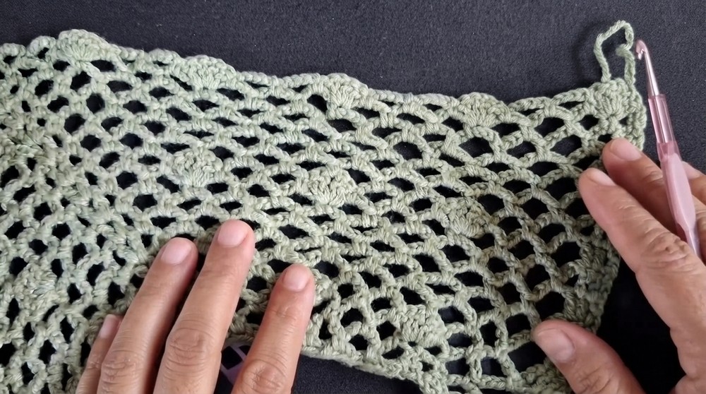 Crochet Large Cardigan Easy Lightweight Mesh Pattern 5