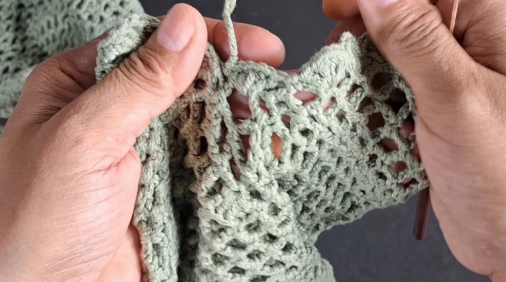 Crochet arge Cardigan Easy Lightweight Mesh Pattern 6