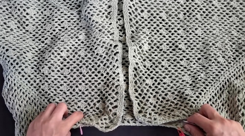 Crochet Large Cardigan Easy Lightweight Mesh Pattern 7