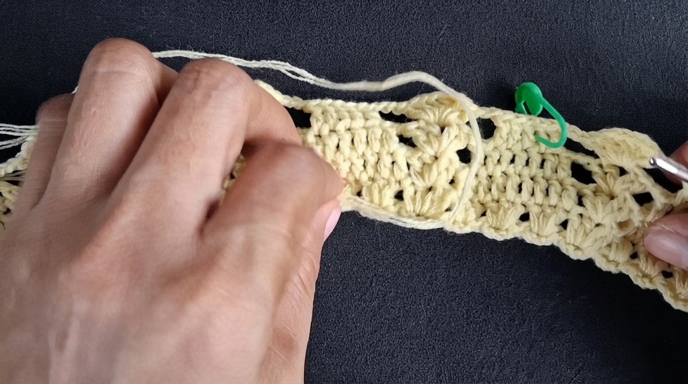 Crochet Summer Dress Tutorial Pineapple Stitch Dress Step by Step 4