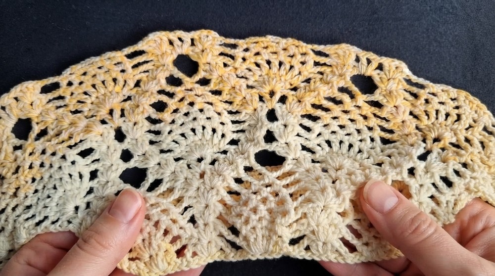 Crochet Summer Dress Tutorial Pineapple Stitch Dress Step by Step 5