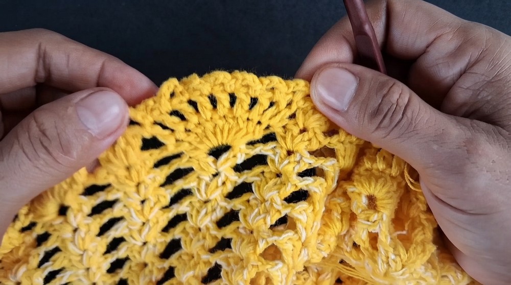 Crochet Summer Dress Tutorial Pineapple Stitch Dress Step by Step 6