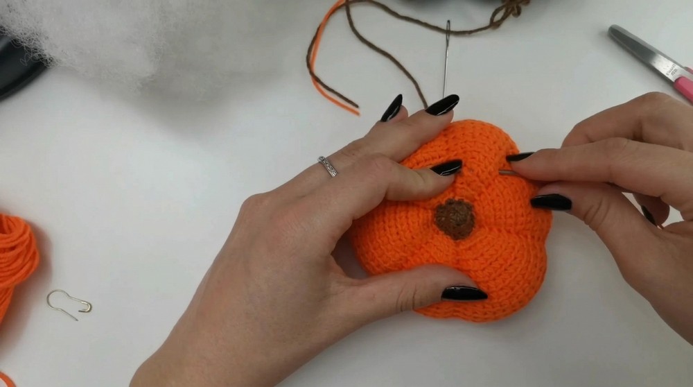 How To Crochet Pumpkin 7