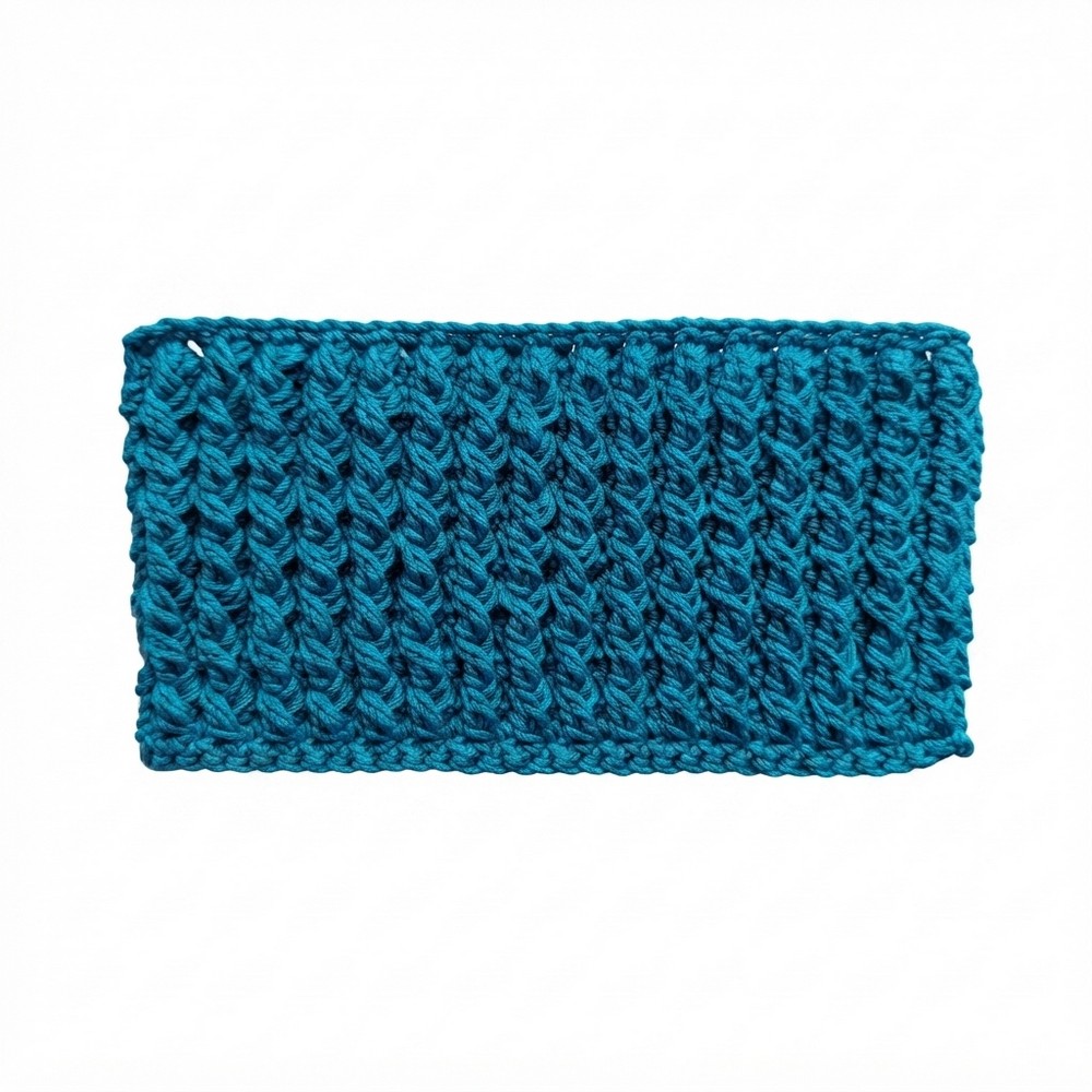 How to Crochet Cabled Cluster Weave (10)
