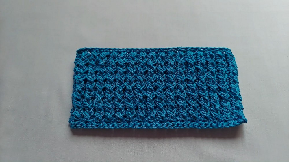 How to Crochet Cabled Cluster Weave (7)