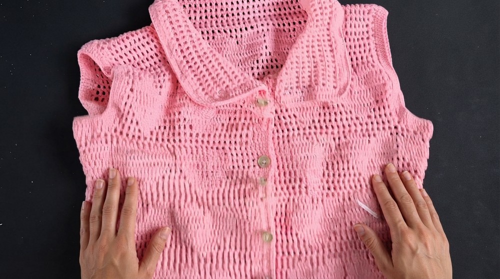 How to Crochet a Beautiful Collared Top Easy Step-by-Step Tutorial 8