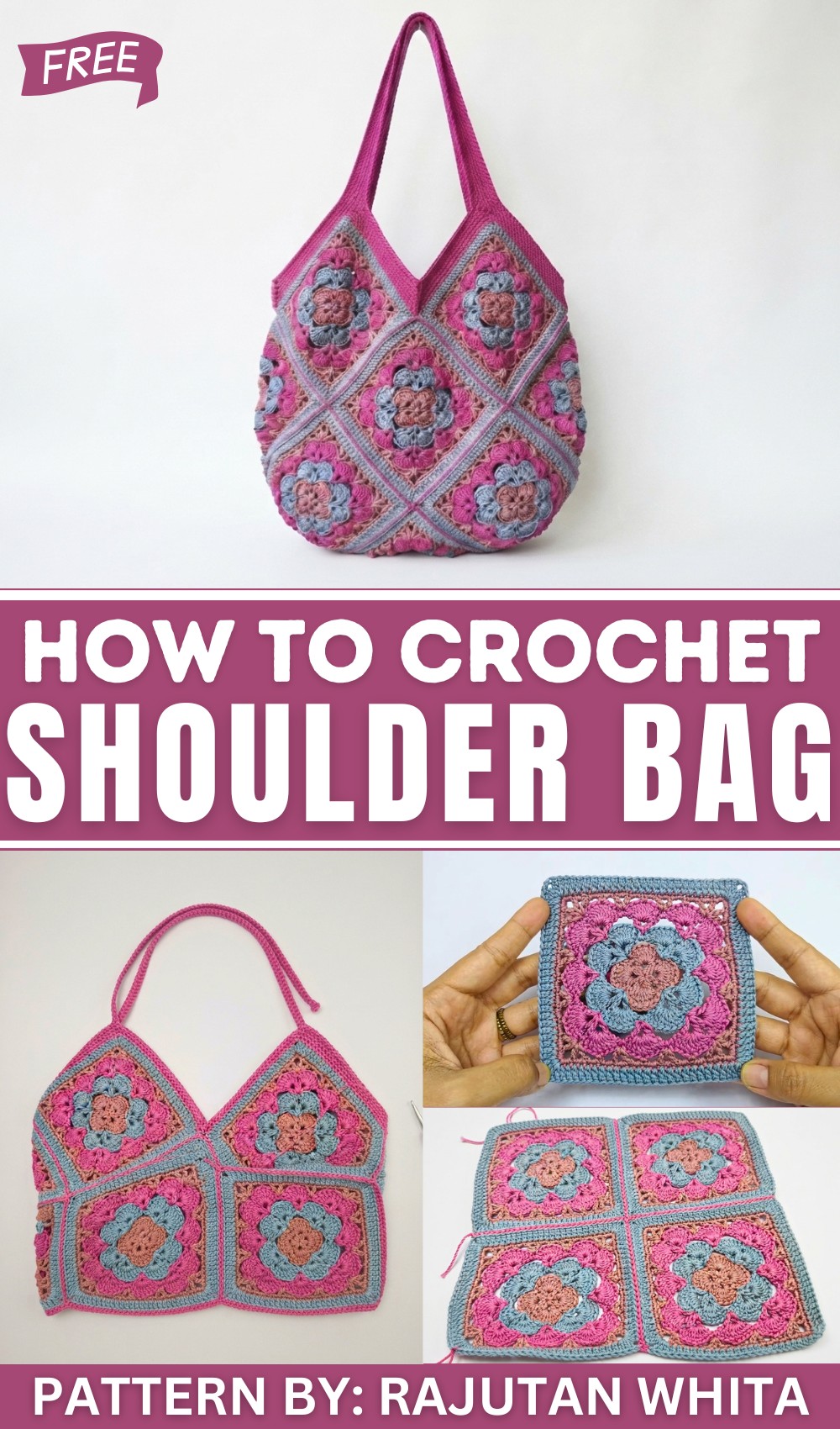 How to Make a Super Beautiful Crochet Shoulder Bag