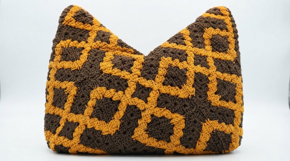 Tutorial on Knitting Granny Bags with Cool & Beautiful Motifs Easy for Beginners