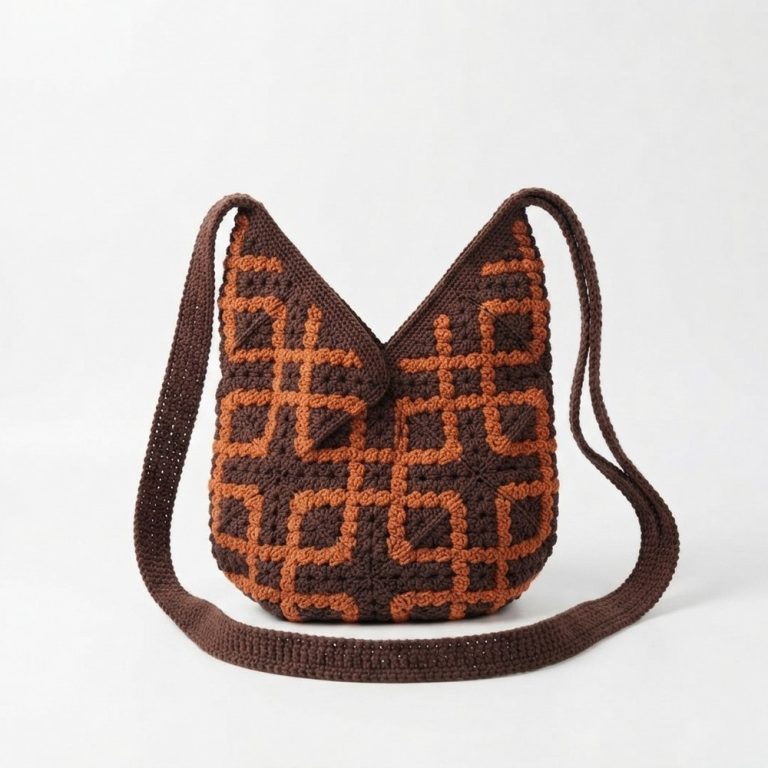 Tutorial on Knitting Granny Bags with Cool & Beautiful Motifs Easy for Beginners