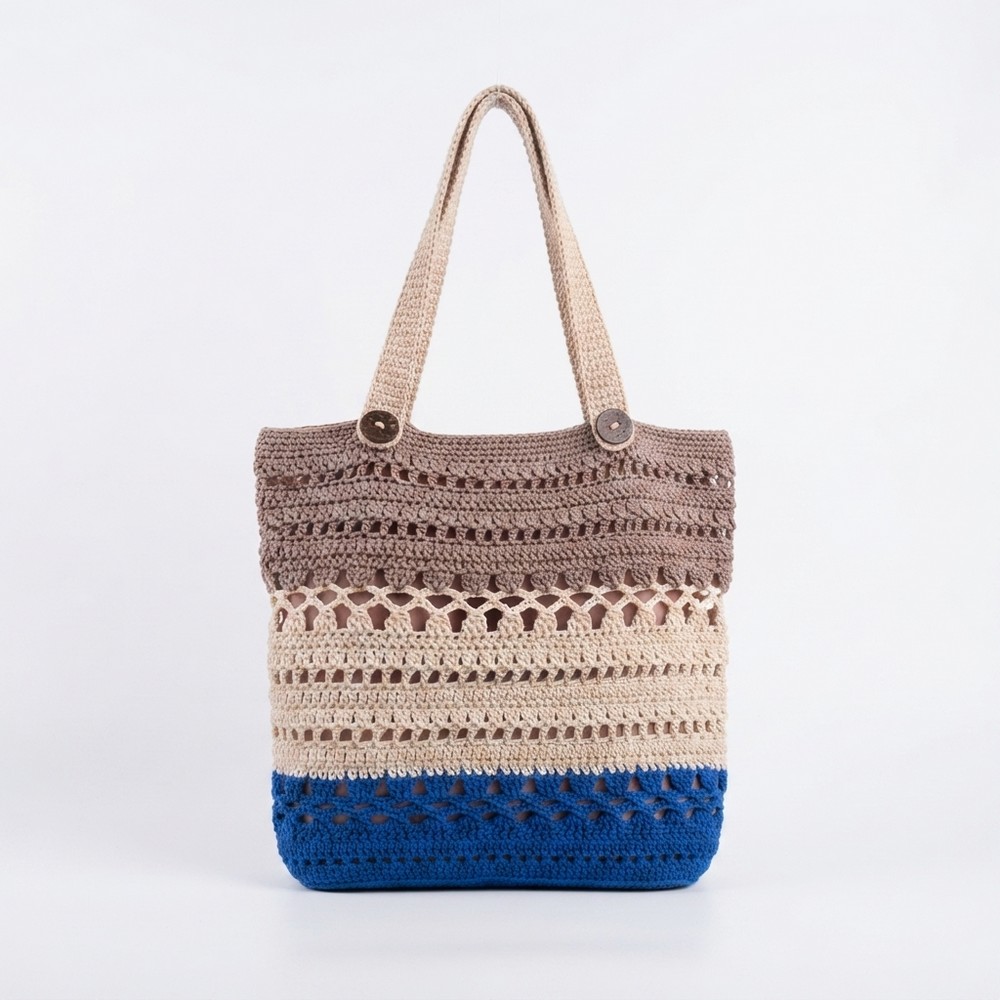 Tutorial on Knitting the Latest Motif Market Bag